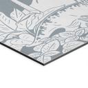 Billede I dinosaurernes land - Blå - Kikki Belle – print på aluminium (Alu-Dibond)