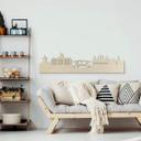 Chapa de madera de álamo artística - Skyline Amsterdam