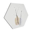 Hexagone - alu-Dibond Blursbyai - Deux vases avec des branches de saule dans des tons pastels