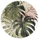 Tapet cirkel Tropiske blade Boho - Haase - vliesetapet/selvklæbende non-woven tapet