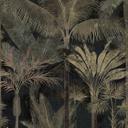 Fototapet palmer jungle udvidelig sort grøn 159x280 cm Ikke-vævet tapet  