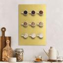 Geborsteld Alu-Dibond met goud-, zilver- & kopereffect - Shades of coffee