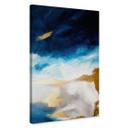 Lienzo Arte Abstracto - Pinceladas Azul y Oro - Haniff