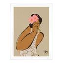 Póster Flores rosas en el pelo - Arty Guava