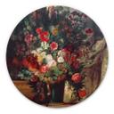 Wandcirkel Delacroix - Vaas met Bloemen