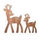 Décoration en bois - Faon - Placage d'acajou