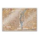 Tableau en verre acrylique - Carte historique de Paris