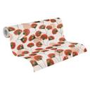 Papier peint mural intissé Skandi - Échantillon rétro marquant en gris & terre cuite