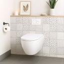 Azulejos Adhesivos formas - gris - lote de 12
