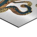 Geborsteld Alu-Dibond met goud-, zilver- & kopereffect - Gouden octopus - SpaceFrog Designs