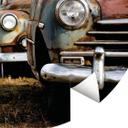 Fototapet - Rundt - Old Rusted Cars - vliesetapet/selvklæbende non-woven tapet