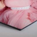 Hexagon - Alu-Dibond - Pink Dress