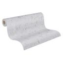 Papel pintado texturado gris plata - papel pintado tejido-no tejido efecto metalizado 