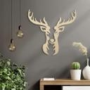 Decoración en madera álamo - cabeza de ciervo
