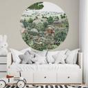Vinilo decorativo Kikki Belle - Paseo por el bosque - Redondo