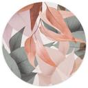 Tapet cirkel Farverige eukalyptusblade - Sisi & Seb - vliesetapet/selvklæbende non-woven tapet