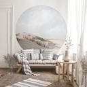 Maritimt Fototapet-klitlandskab ved Nordsøen - Annie - Round - vliesetapet/selvklæbende non-woven ta