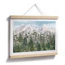 Plakat skovens dyr i den grønne alpine skov | naturmotiv til børneværelset - Kikki Belle