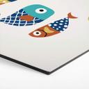 Hexagon Dibond Kubistika - Colorful Fish