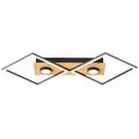Deckenleuchte Vincent, braun, 70,7 x 35,4 cm, Holz Lampe