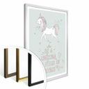 Póster Kvilis - Ser un unicornio en un campo de caballos - Unicornio al galope