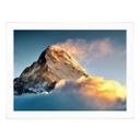 Póster Amanecer sobre la montaña nevada - Annapurna Himal
