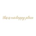 Træbogstaver - This is our happy place - Poppel