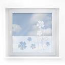 Matteret glas - Blomster
