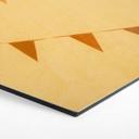 Hexagon Dibond Flags in Mexico - Zwart
