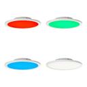 LED Panel Deckenleuchte Aaron, weiß, 40 x 5,9 cm, dimmbar, rund