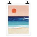 Póster chica surfista al atardecer - Rivers
