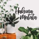 MDF - Arte en madera Hakuna Matata (2 piezas)