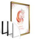 Póster Kvilis - Dulces sueños - Unicornio con corona de flores
