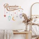 Sticker muralRamadan Kareem - Lanternes Moon Star 