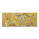 Tableau en verre van Gogh - Amandier en fleurs ocre - Panorama