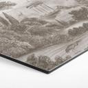 Wanddecoratie Landschap met tuinlandschap in beige - Ms Tiff - Alu-Dibond
