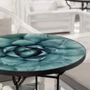 Plateau de table en verre - Agave 02 - Rond