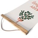 Póster de tela de Navidad - Feliz Navidad con muérdago - Lisboa