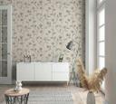 non-woven tapet beige guld blomster til stue soveværelse køkken marburg tapet