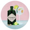 Vinilo decorativo Cóctel Gin Tonic - Lizde - Redondo
