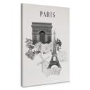 Lienzo París - Blanco y negro - Love your City