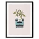 Póster Frida Floral Studio - Máquina de escribir botánica