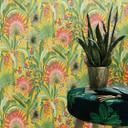 Papel pintado floral, papel pintado no tejido Erismann Martinique amarillo