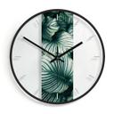 Horloge murale en verre - Urban Jungle - Calathea Orbifolia