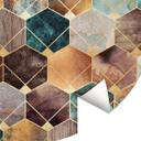 Fototapet - Rundt Fredriksson - Guld og kobber - vliesetapet/selvklæbende non-woven tapet