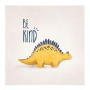 Tekstil plakat Dino Be Kind - Stegosaurus - Tunaboylu