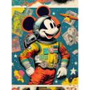 Fototapet Treechild - Astronaut Mickey