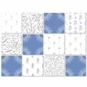 Azulejos Adhesivos Florales de todo tipo en estilo casa de campo - lote de 12