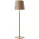 Tischleuchte Cosy, braun, 10 x 37 cm, Metall Beige Tischleuchte Outdoor