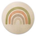 Nouveauprints Cuadro de madera - Arco iris acuarela - Redondo